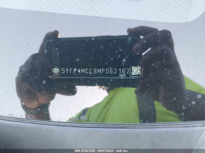VIN 5YFP4MCE8MP062162 2021 TOYOTA COROLLA SE/APEX SE