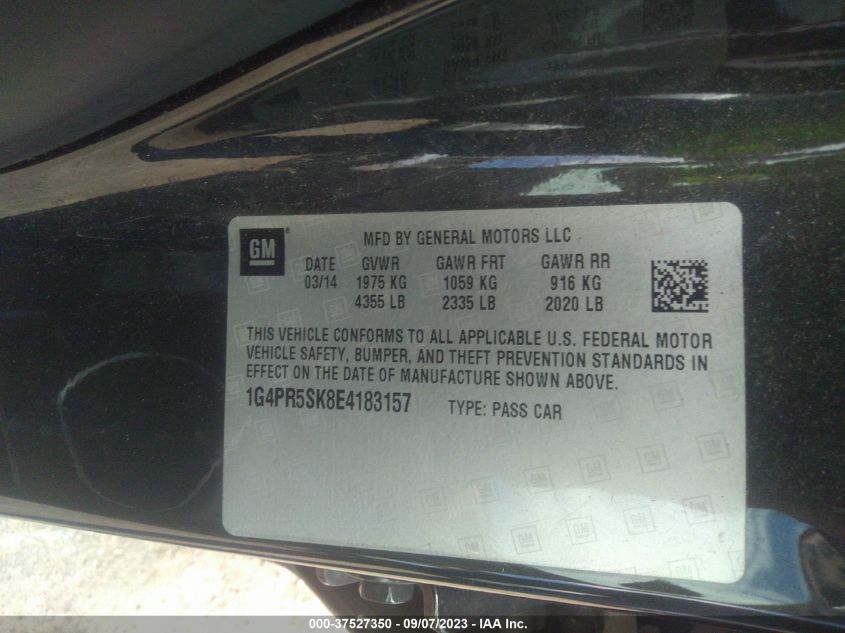 2014 BUICK VERANO CONVENIENCE GROUP - 1G4PR5SK8E4183157