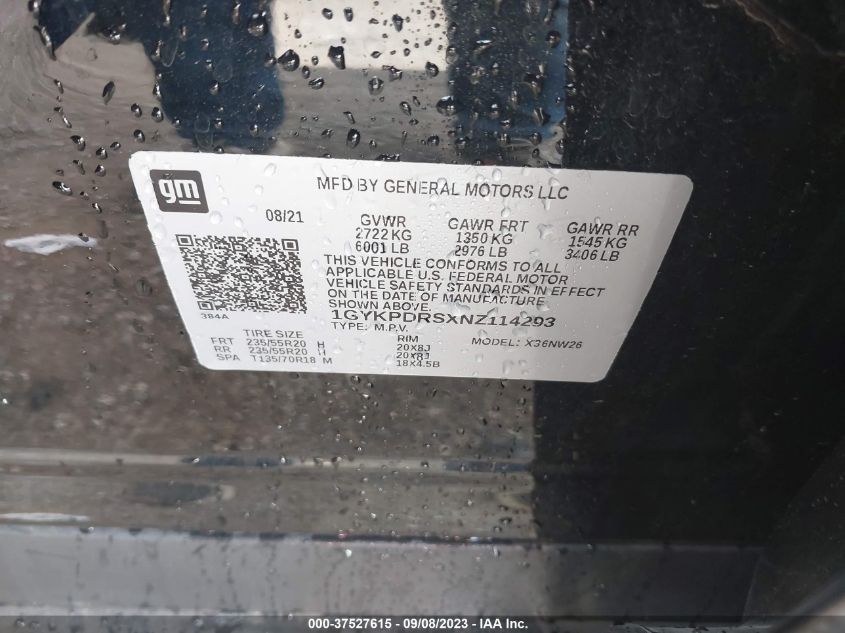 2022 CADILLAC XT6 PREMIUM LUXURY 1GYKPDRSXNZ114293