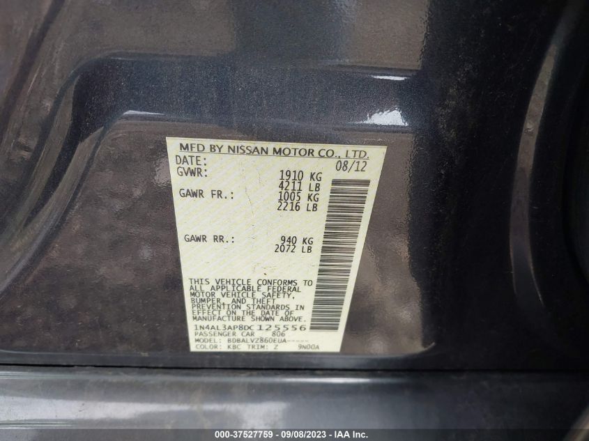 2013 NISSAN ALTIMA 2.5 SL - 1N4AL3AP8DC125556