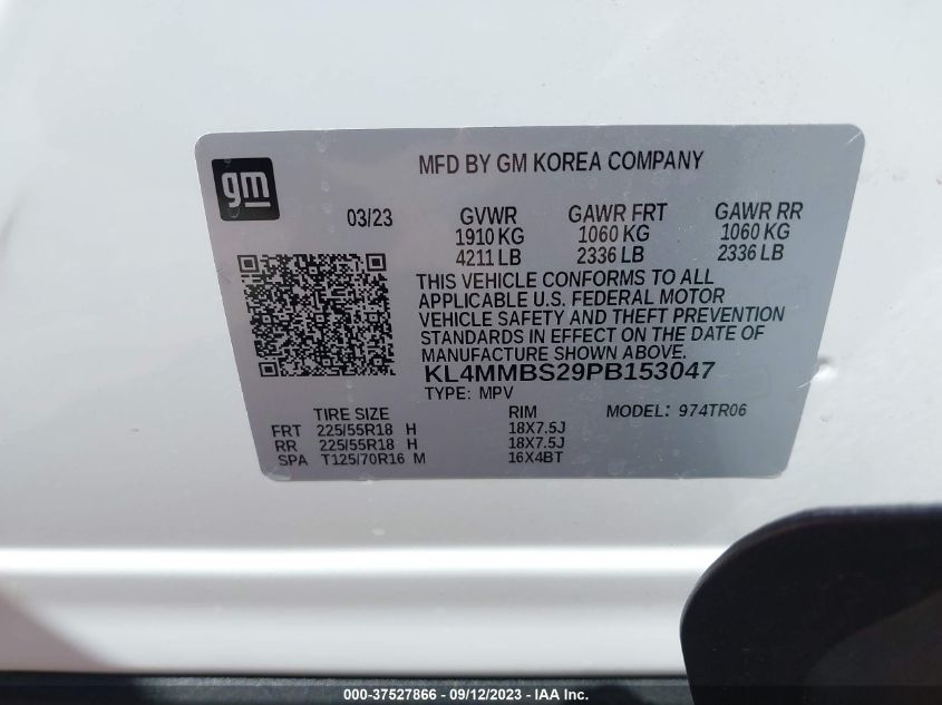 2023 BUICK ENCORE GX PREFERRED - KL4MMBS29PB153047