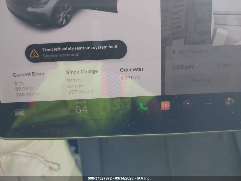 VIN 7SAYGDEE0PA087744 2023 TESLA MODEL Y LONG RANGE