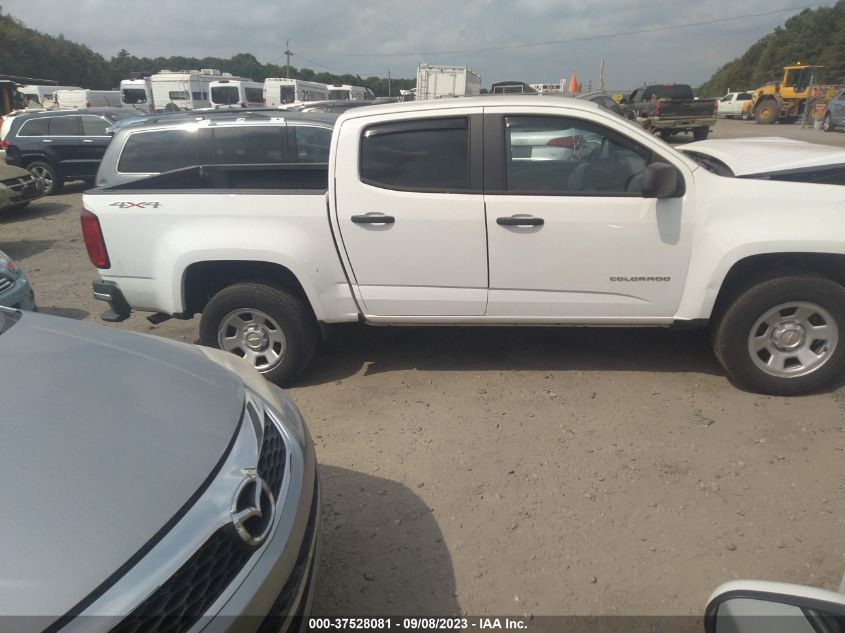 2021 CHEVROLET COLORADO 4WD WORK TRUCK - 1GCGTBEN7M1108010