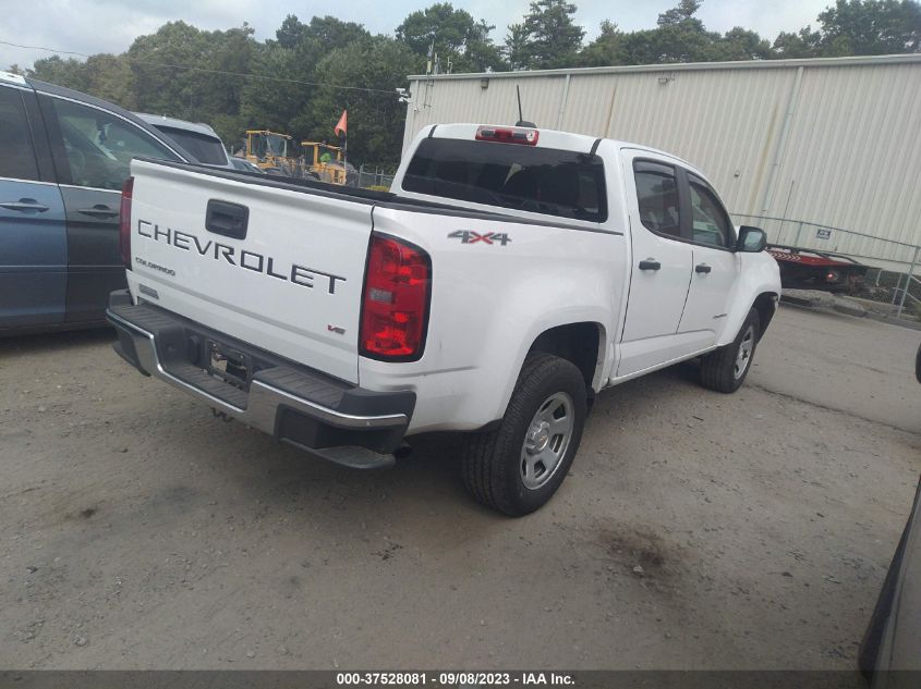2021 CHEVROLET COLORADO 4WD WORK TRUCK - 1GCGTBEN7M1108010