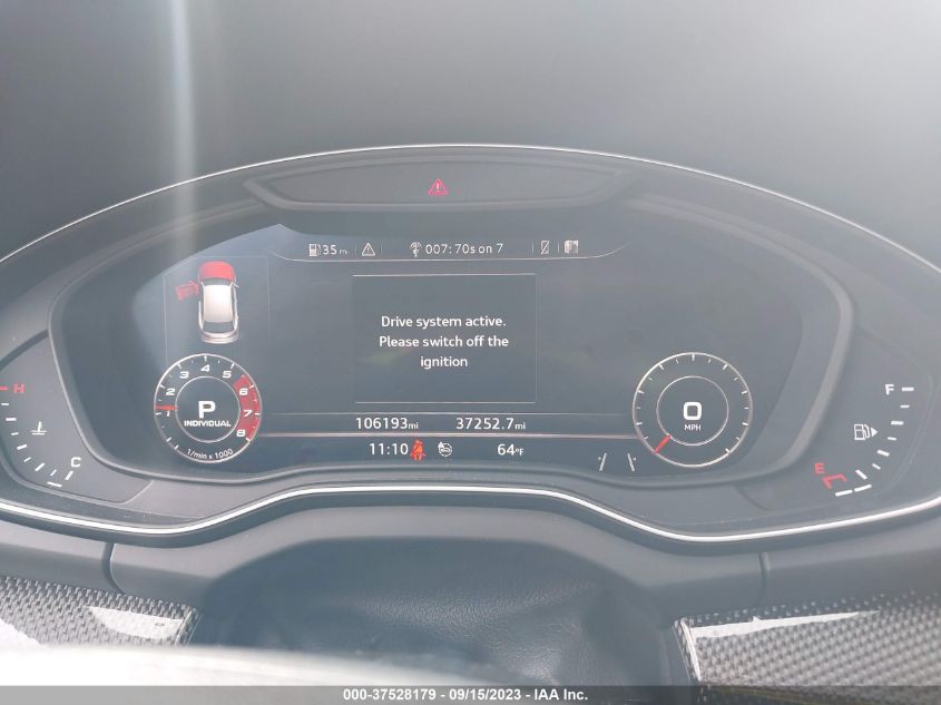 2018 AUDI SQ5 PRESTIGE WA1C4BFY6J2170468