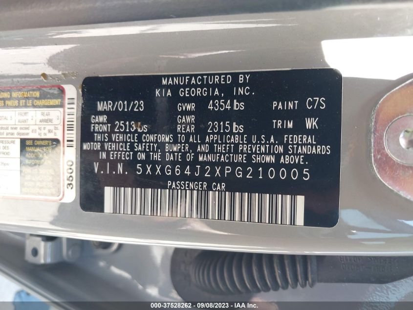 2023 KIA K5 GT-LINE - 5XXG64J2XPG210005