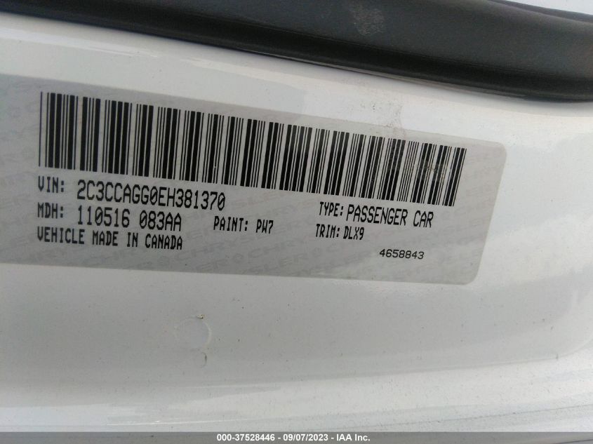 2014 CHRYSLER 300 S - 2C3CCAGG0EH381370