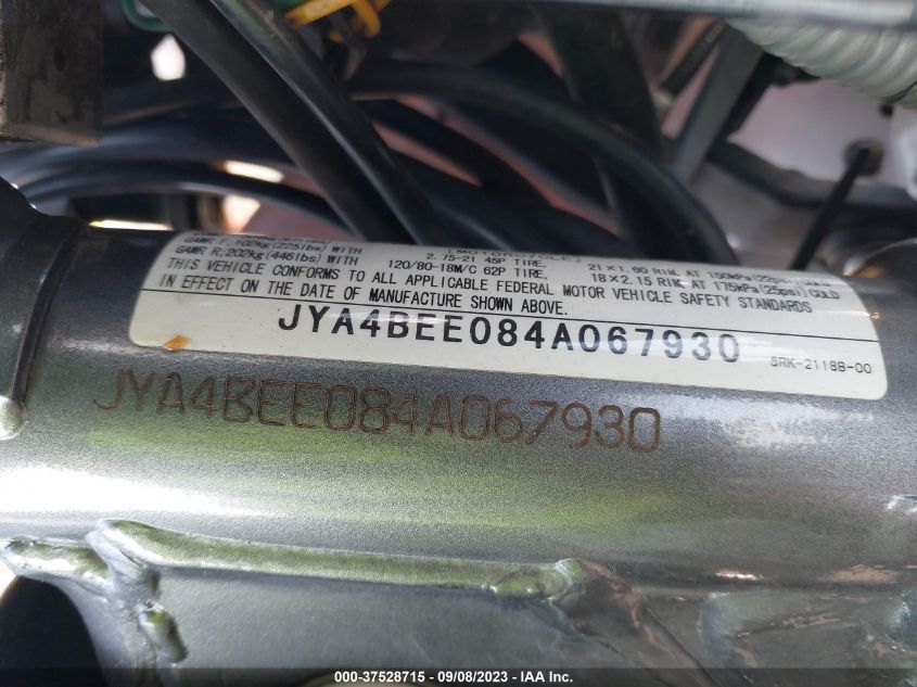 2004 YAMAHA XT225 JYA4BEE084A067930