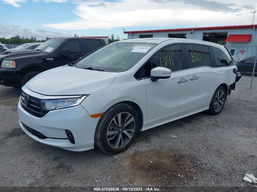 VIN 5FNRL6H89NB038329 2022 HONDA ODYSSEY TOURING