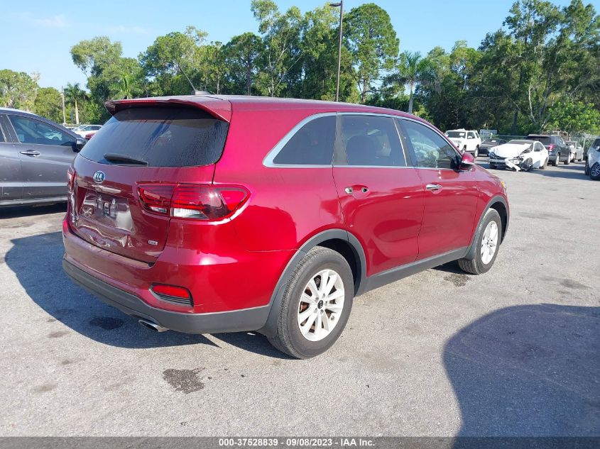 2019 KIA SORENTO L/LX - 5XYPG4A32KG576079