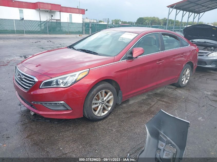 2015 HYUNDAI SONATA 2.4L SE - 5NPE24AF5FH145976