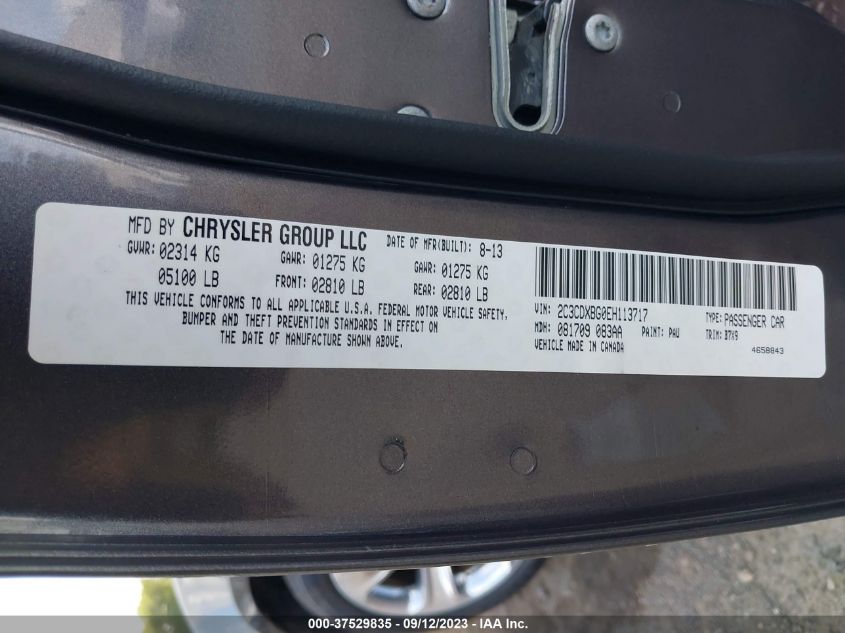2014 DODGE CHARGER SE - 2C3CDXBG0EH113717