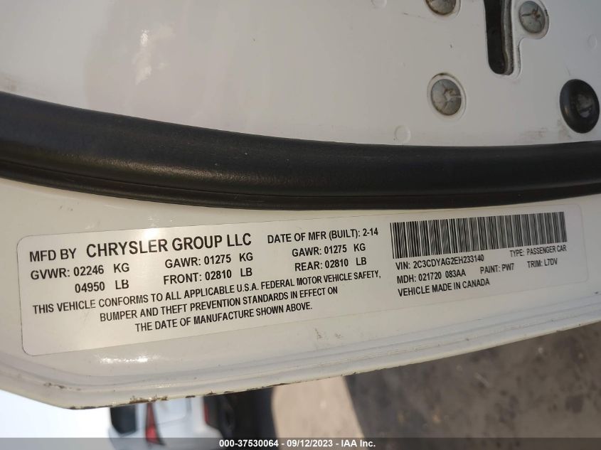 2014 DODGE CHALLENGER SXT - 2C3CDYAG2EH233140