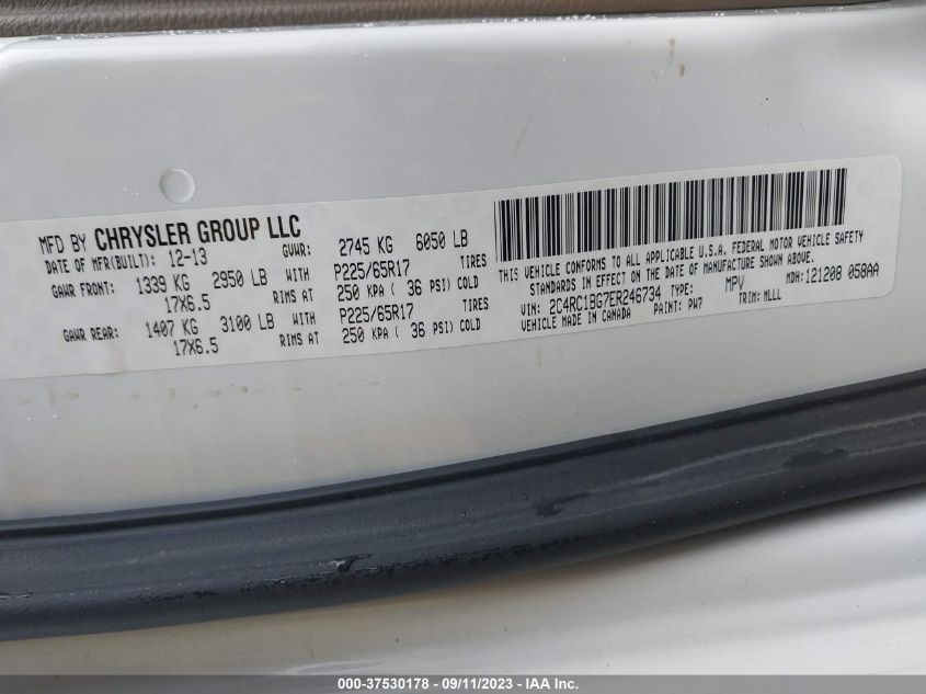 2014 CHRYSLER TOWN & COUNTRY TOURING - 2C4RC1BG7ER246734