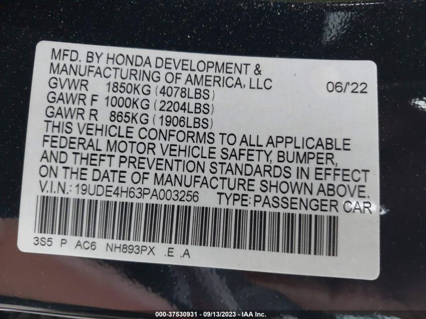 2023 ACURA INTEGRA A-SPEC W/ TECHNOLOGY 19UDE4H63PA003256