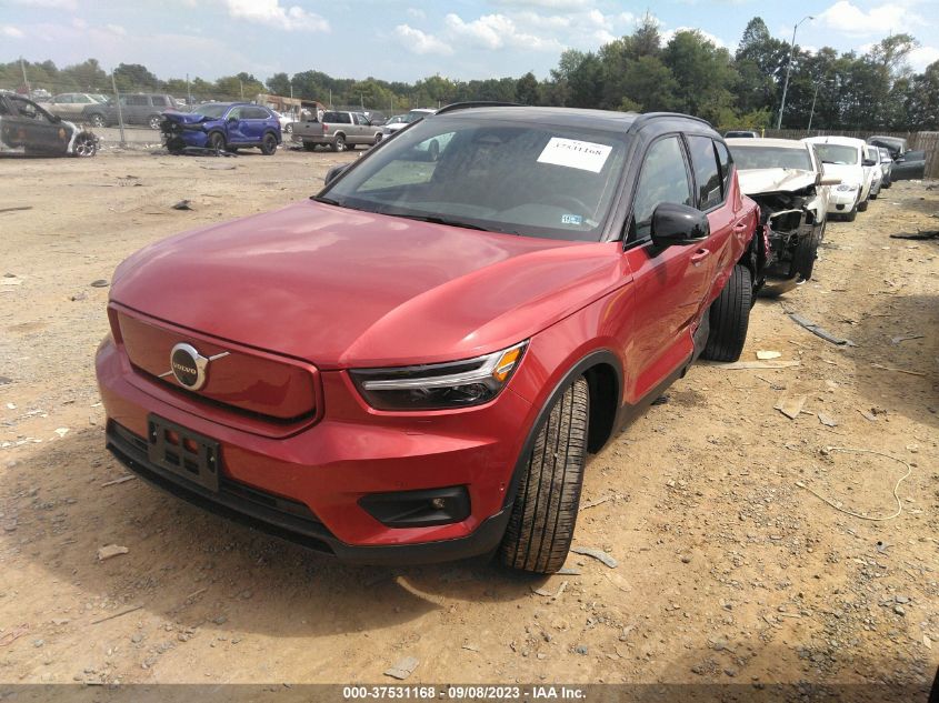 2022 VOLVO XC40 RECHARGE PURE TWIN PLUS YV4ED3UR3N2704867