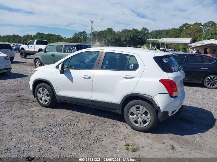 2017 CHEVROLET TRAX LS - 3GNCJKSB7HL274502