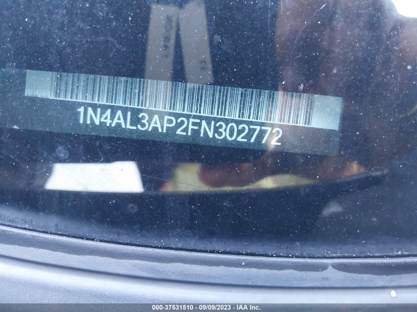2015 NISSAN ALTIMA 2.5 S - 1N4AL3AP2FN302772