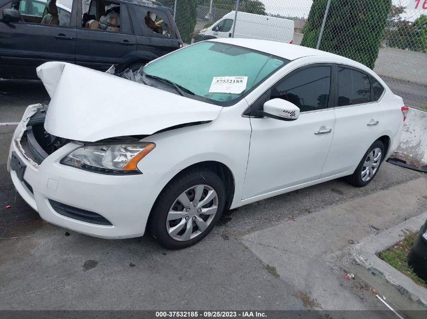 2014 NISSAN SENTRA S - 3N1AB7APXEY321188