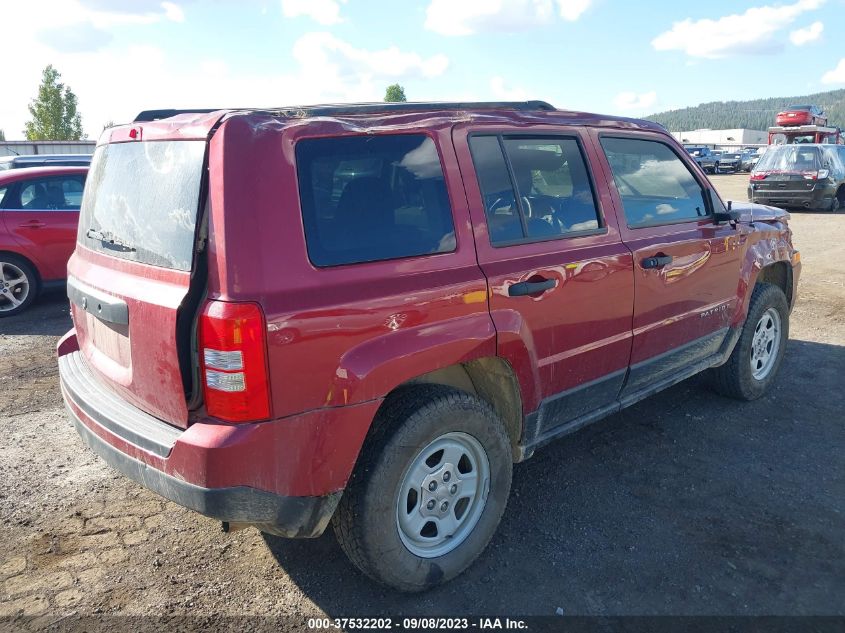 2015 JEEP PATRIOT SPORT - 1C4NJRBB1FD244327