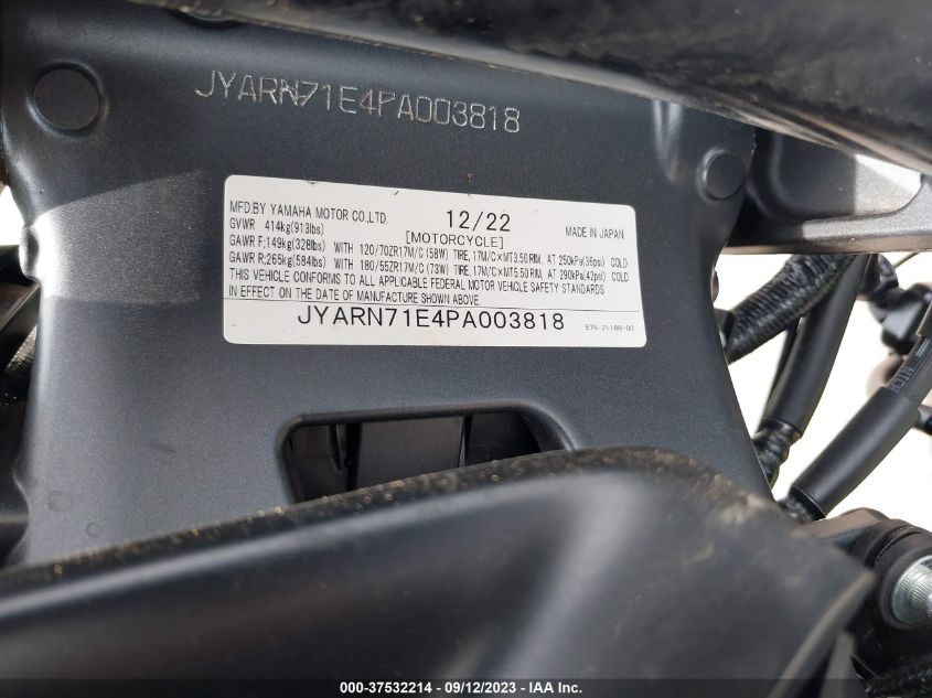 2023 YAMAHA MT09 JYARN71E4PA003818