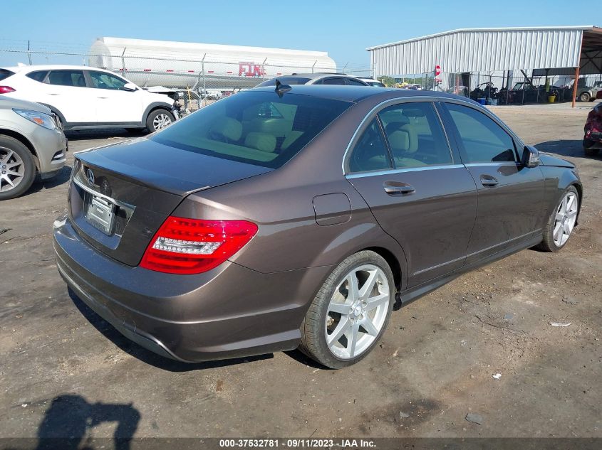2013 MERCEDES-BENZ C-CLASS C 250 - WDDGF4HB1DR249618