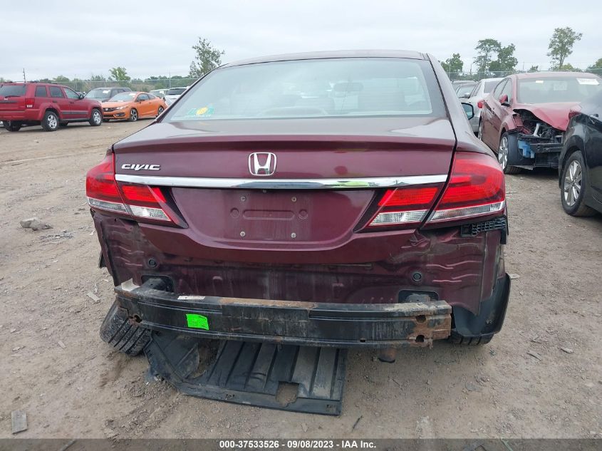 2013 HONDA CIVIC SDN EX-L - 19XFB2F9XDE000428
