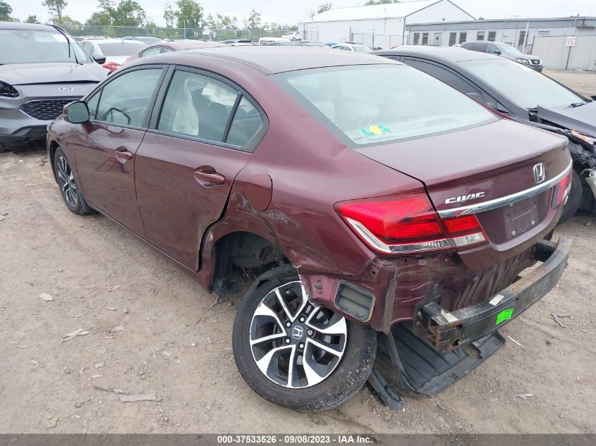 2013 HONDA CIVIC SDN EX-L - 19XFB2F9XDE000428