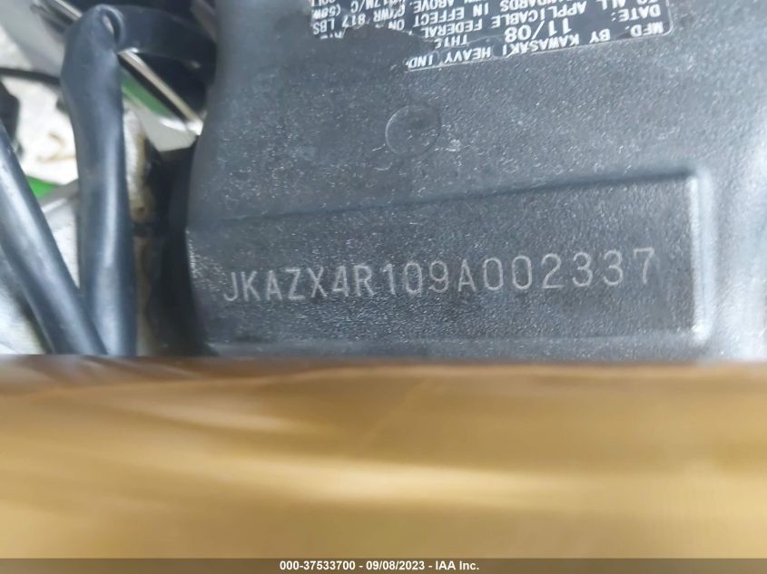 2009 KAWASAKI ZX600 R JKAZX4R109A002337