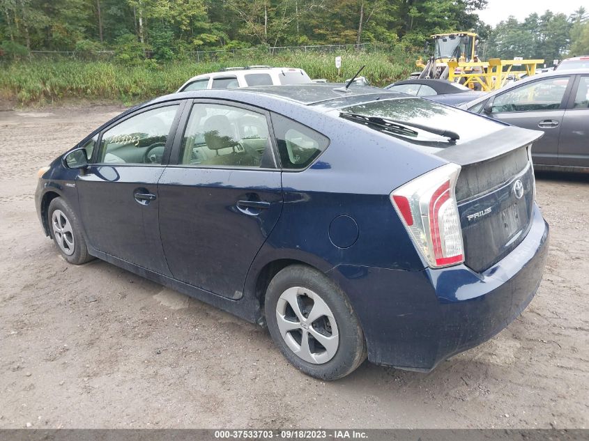 2013 TOYOTA PRIUS ONE/TWO/THREE/FOUR/FIVE - JTDKN3DU6D0342647