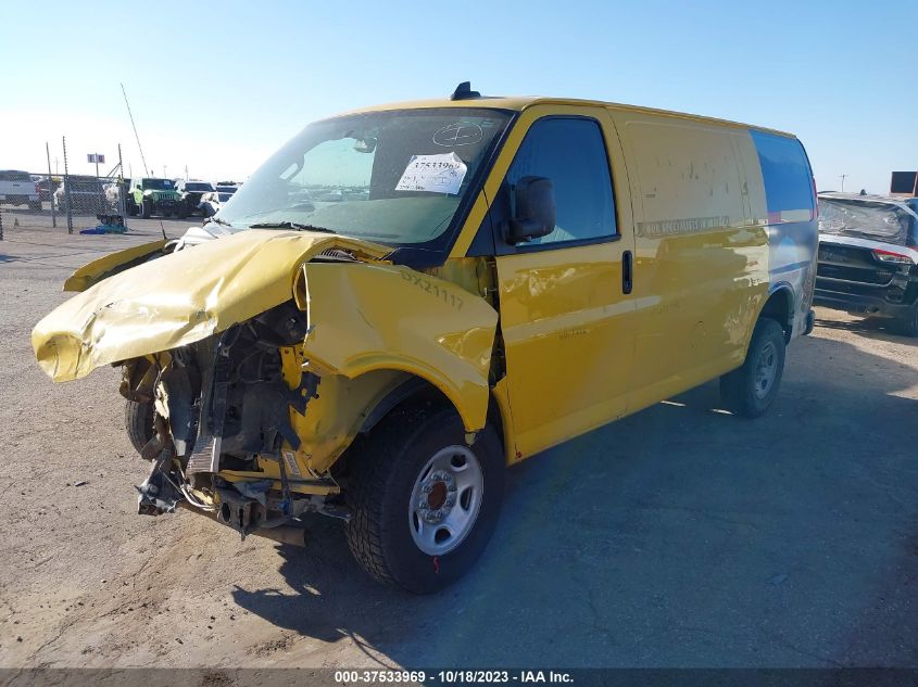 2021 CHEVROLET EXPRESS CARGO RWD 2500 REGULAR WHEELBASE WT 1GCWGAFP6M1172789