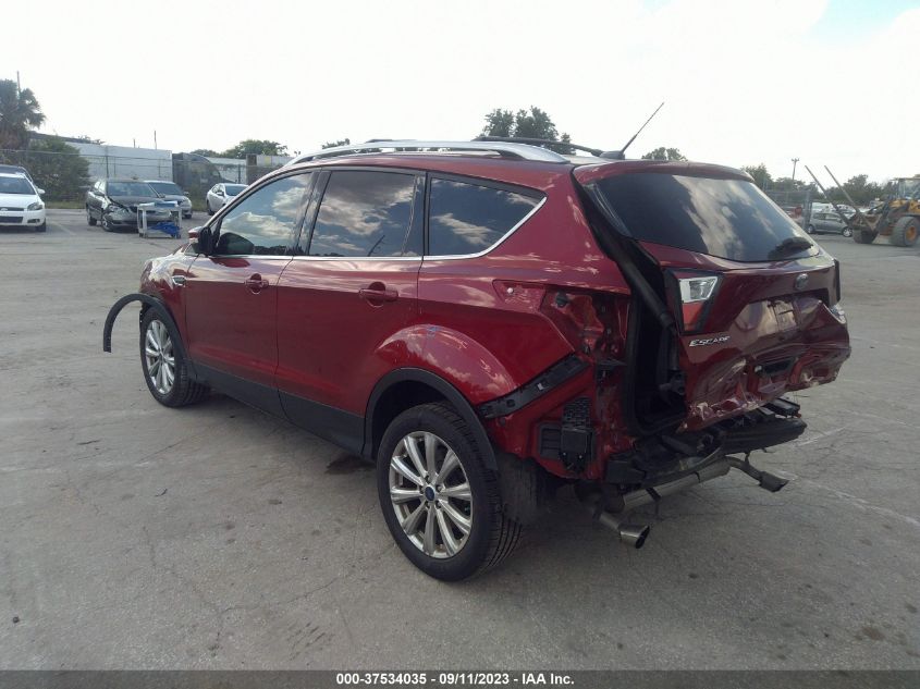 2017 FORD ESCAPE TITANIUM - 1FMCU0JD5HUC44035