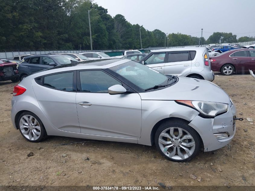 2013 HYUNDAI VELOSTER W/BLACK INT - KMHTC6AD9DU135710