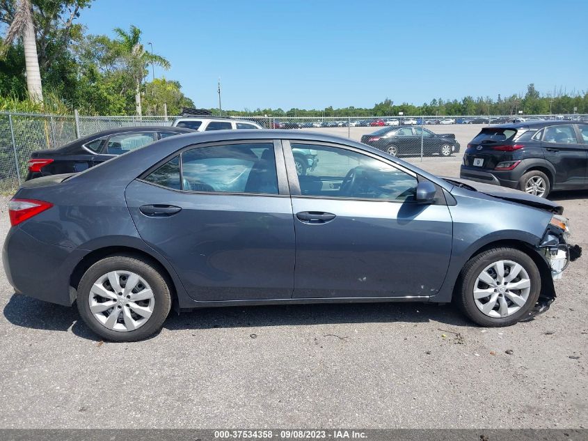 2015 TOYOTA COROLLA L/LE/LE PLS/PRM/S/S PLS - 2T1BURHEXFC348890