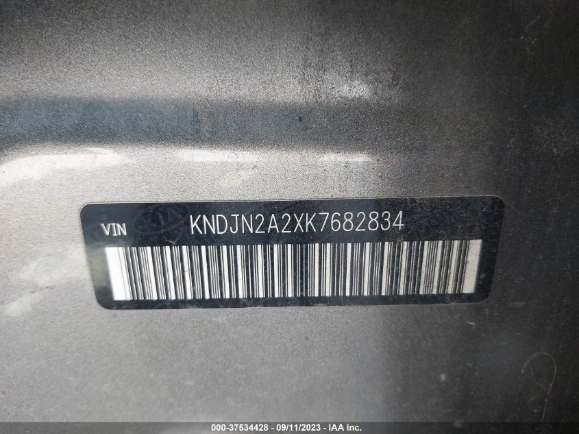2019 KIA SOUL BASE - KNDJN2A2XK7682834