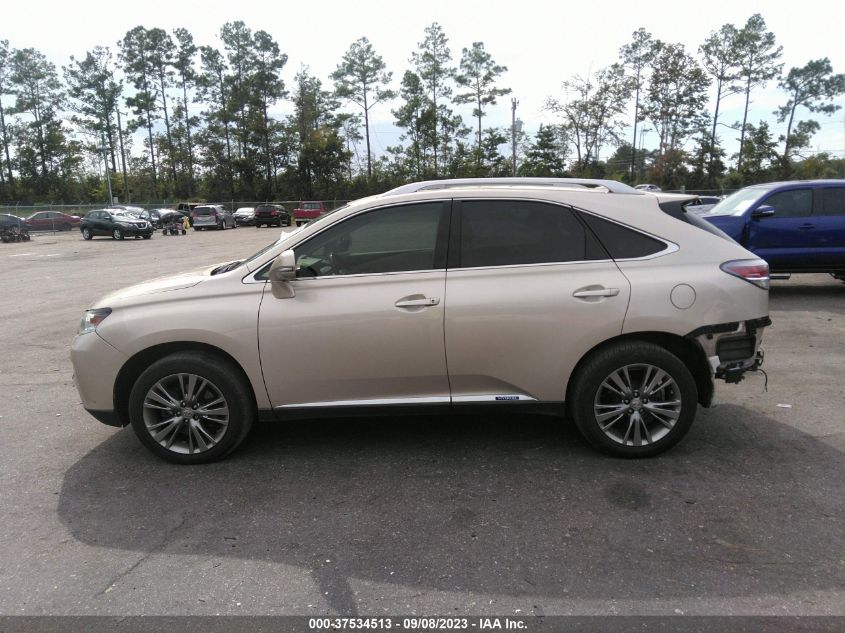 2013 LEXUS RX 450H JTJBC1BA0D2058287
