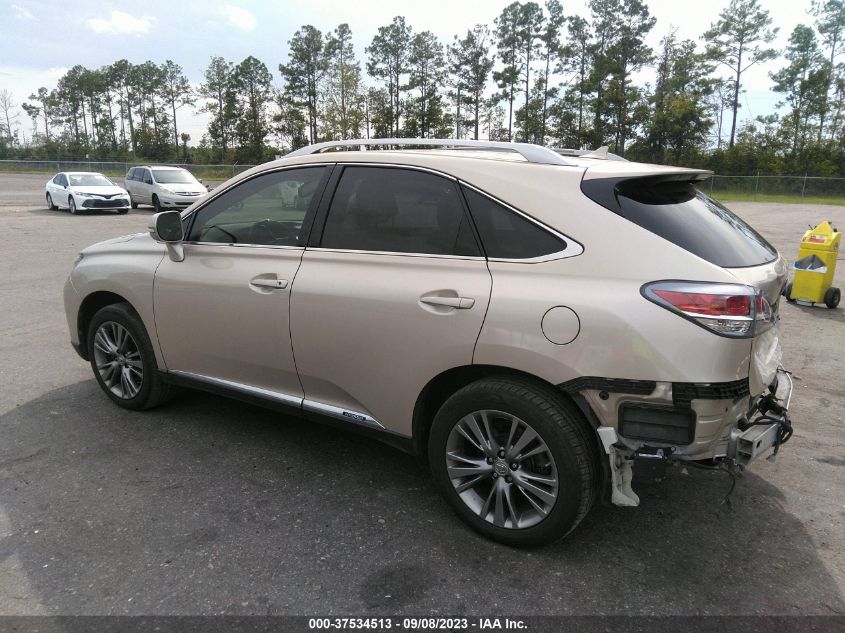 2013 LEXUS RX 450H JTJBC1BA0D2058287