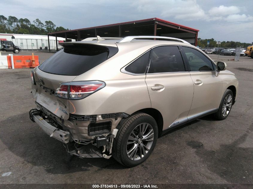 2013 LEXUS RX 450H JTJBC1BA0D2058287