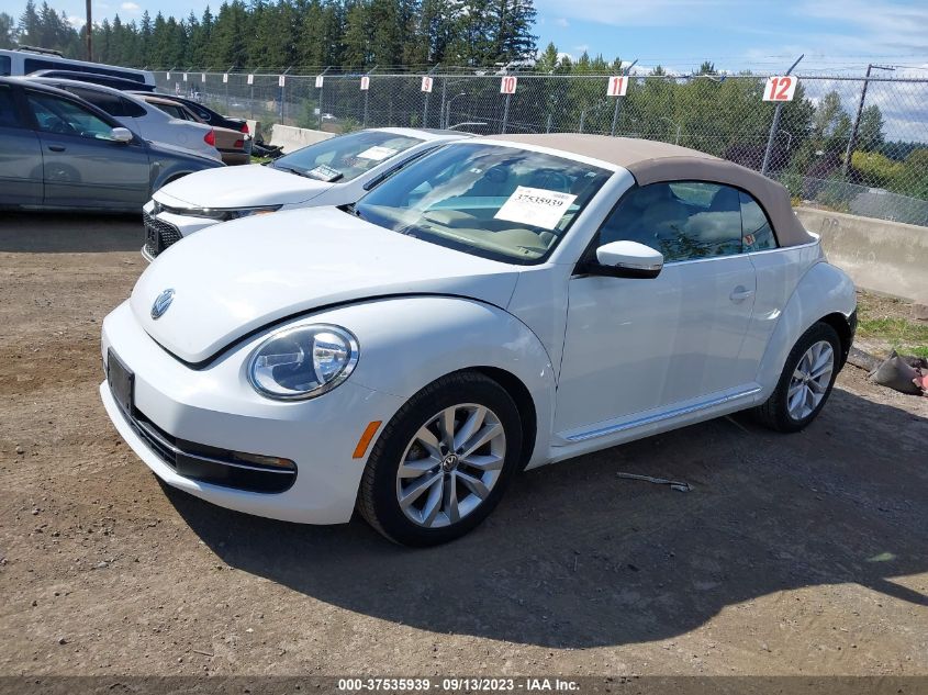 2015 VOLKSWAGEN BEETLE CONVERTIBLE 2.0L TDI W/SOUND/NAV 3VW5A7AT3FM808656