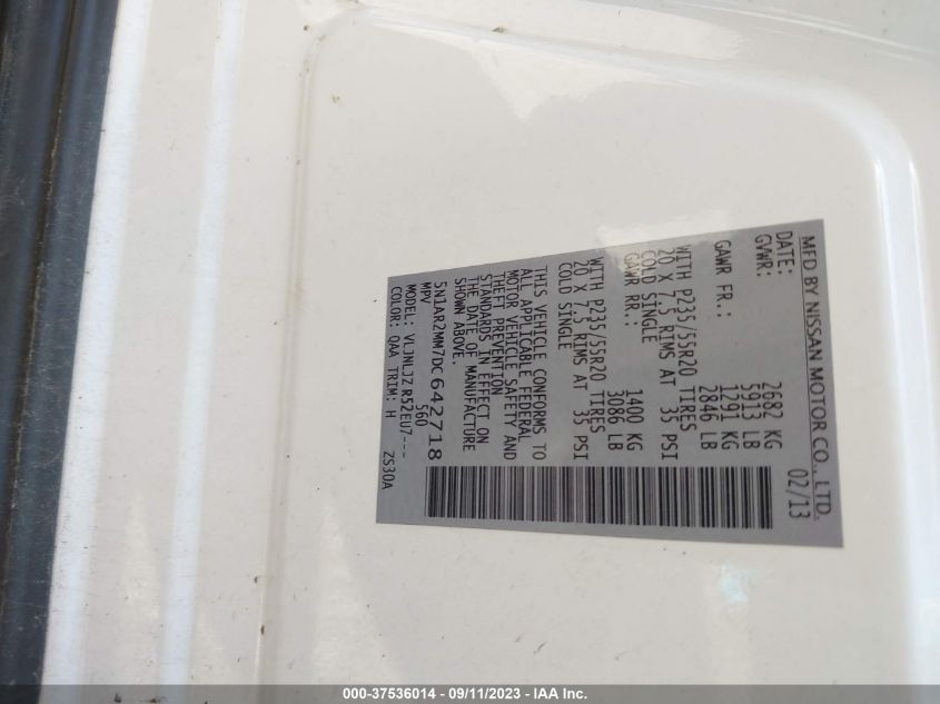 2023 NISSAN PATHFINDER SV - 5N1DR3BC6PC207478
