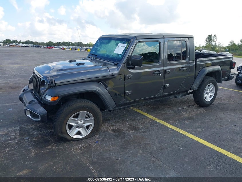 VIN 1C6HJTAG7PL514599 2023 JEEP GLADIATOR SPORT S