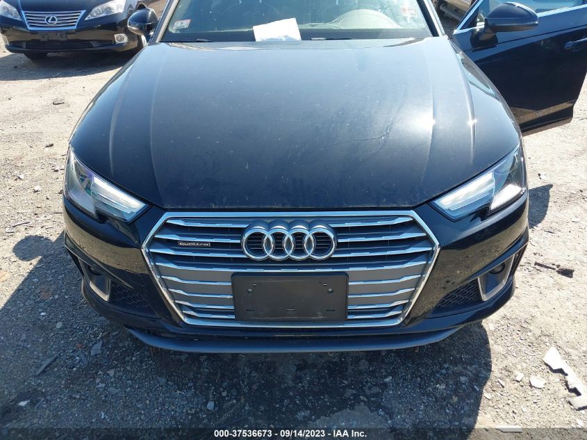 2019 AUDI A4 PREMIUM - WAUDNAF44KN001917