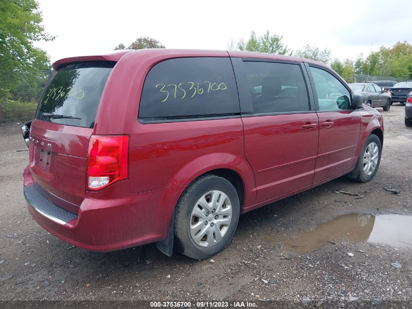 2016 DODGE GRAND CARAVAN SE - 2C4RDGBG2GR267199