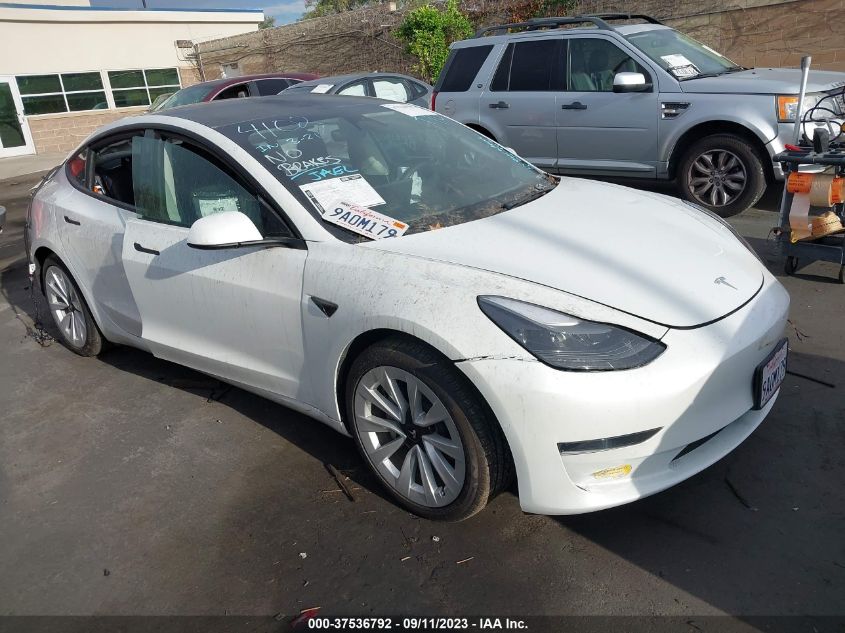 2022 TESLA MODEL 3 - 5YJ3E1EA0NF208278