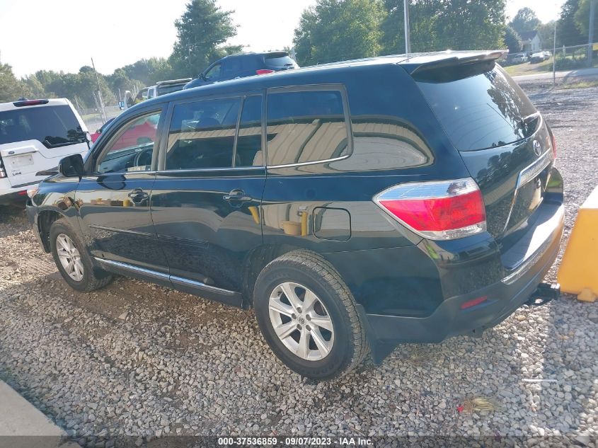 2013 TOYOTA HIGHLANDER - 5TDZA3EH2DS038644