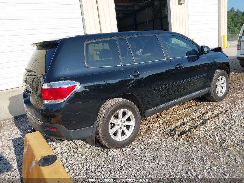 2013 TOYOTA HIGHLANDER - 5TDZA3EH2DS038644