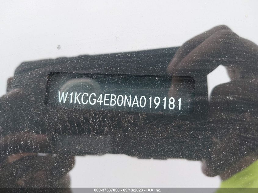 2022 MERCEDES-BENZ EQS EQS 580 - W1KCG4EB0NA019181