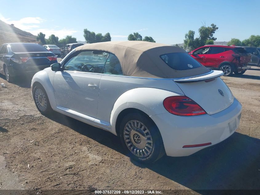 2013 VOLKSWAGEN BEETLE CONVERTIBLE 2.5L W/TECH 3VW5P7AT3DM833391