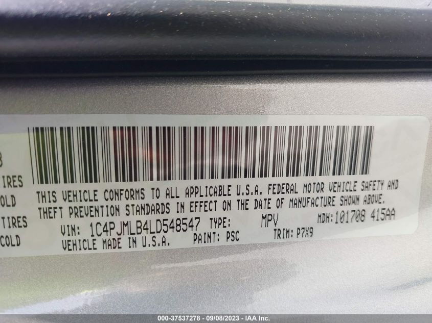 2020 JEEP CHEROKEE LATITUDE PLUS - 1C4PJMLB4LD548547