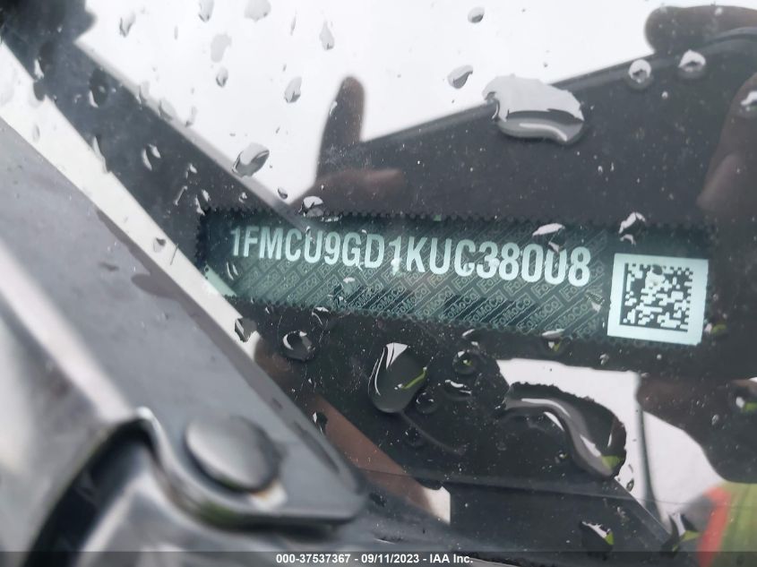 2019 FORD ESCAPE SE - 1FMCU9GD1KUC38008